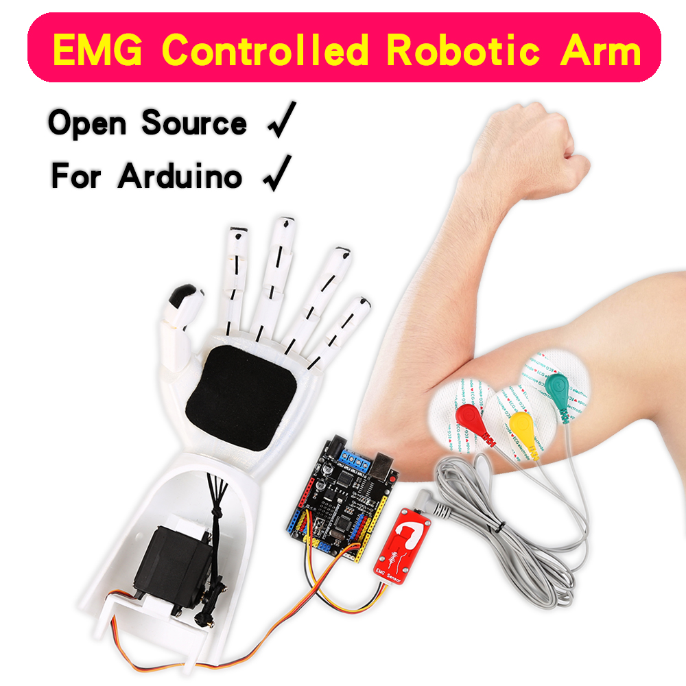 Robot Arm Kit - EMG Sensor Robotic Arm Electrical Muscle