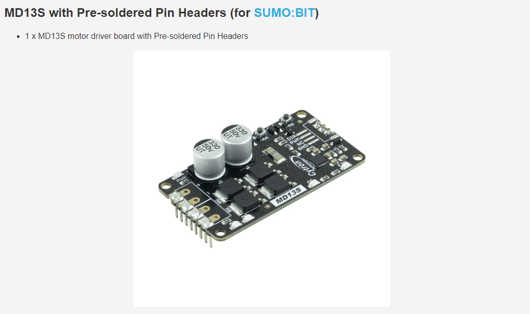 108070021 MD13S 13Amp 6V-30V D - Motor Driver Module review and price