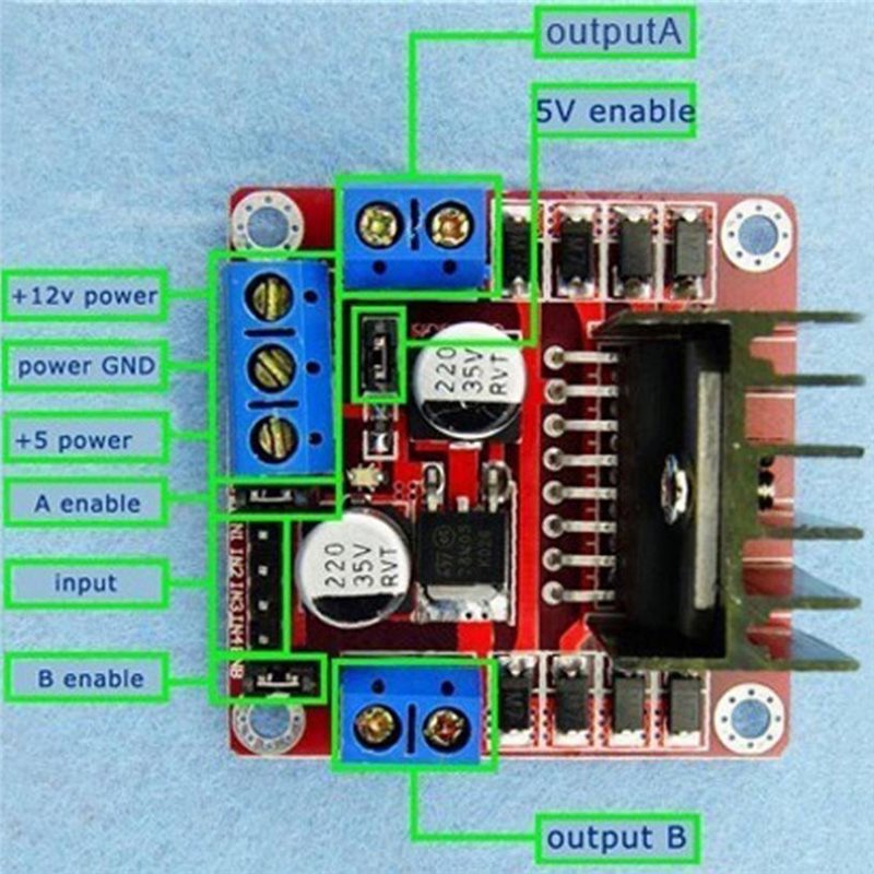 Robot Breadboard L298N Motor D - Motor Driver L298N review and price