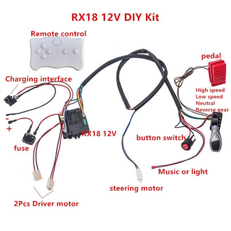 Child electric car DIY modifie - Robot Car Kit review and price