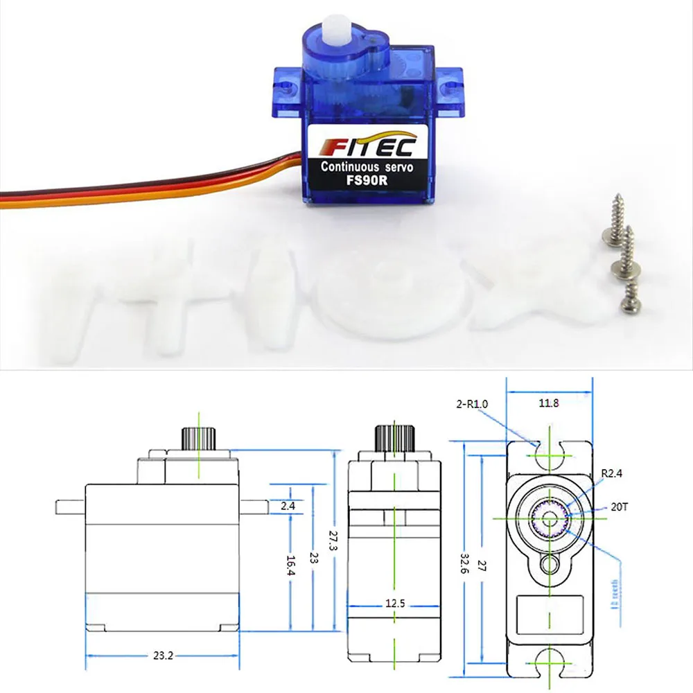 Feetech Mini FS90R Micro Servo - Micro Servo review and price