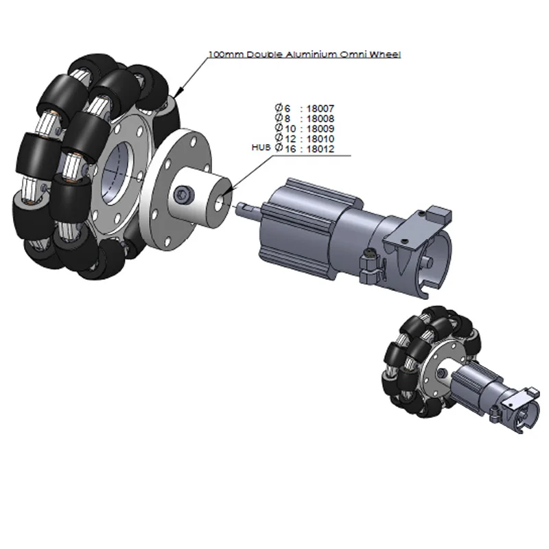 4inches/100mm Double Aluminium - Robot Wheel review and price