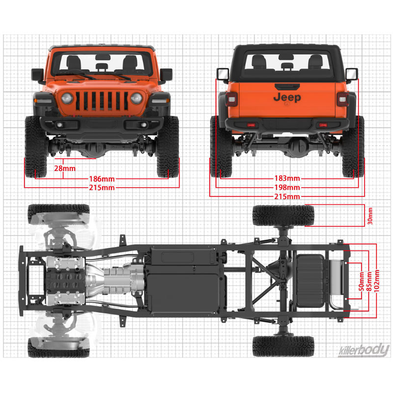 1/10 Killerbody 48765 RC Car H - Robot Car Kit review and price