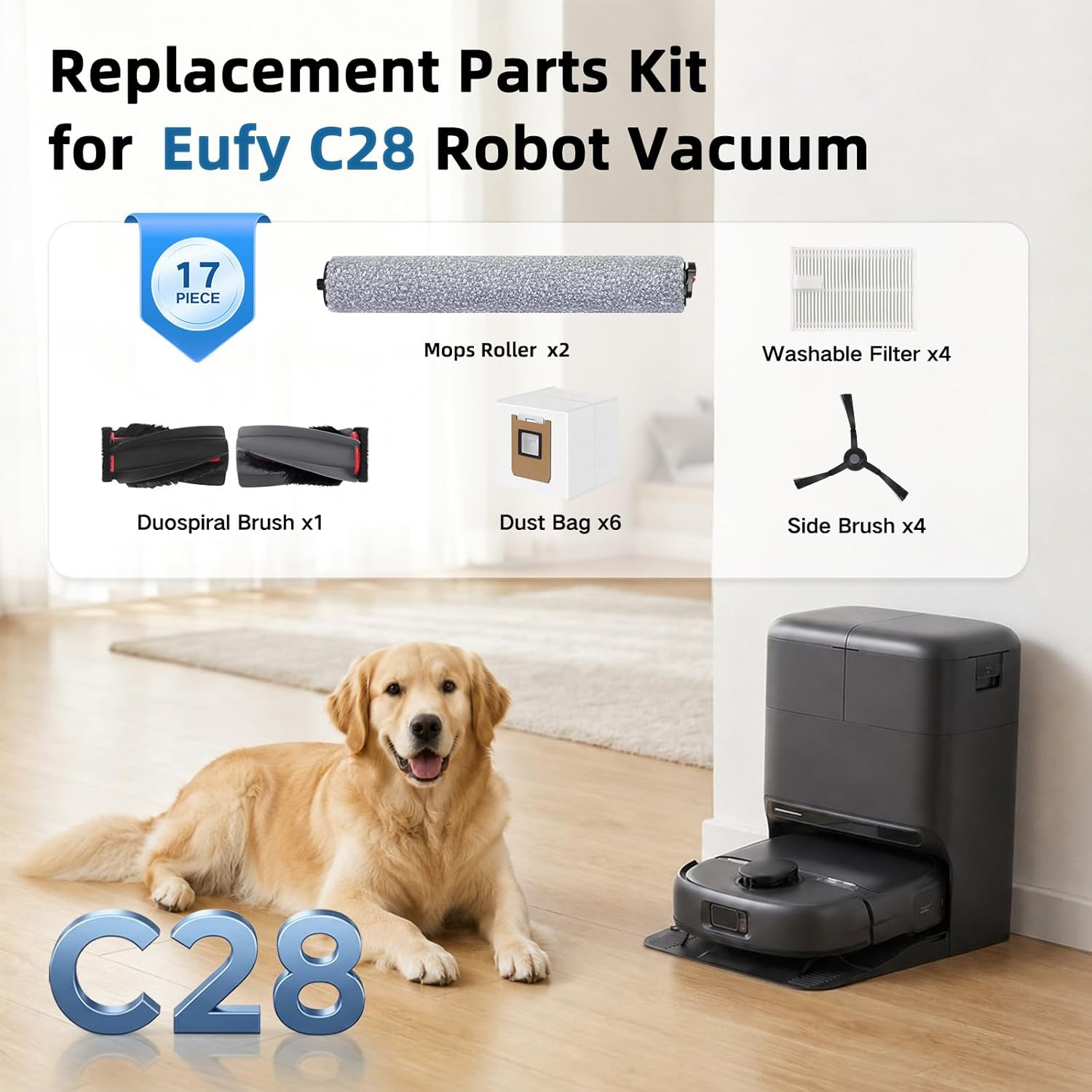 Replacement Parts for Eufy C28 - Robot Vacuum review and price