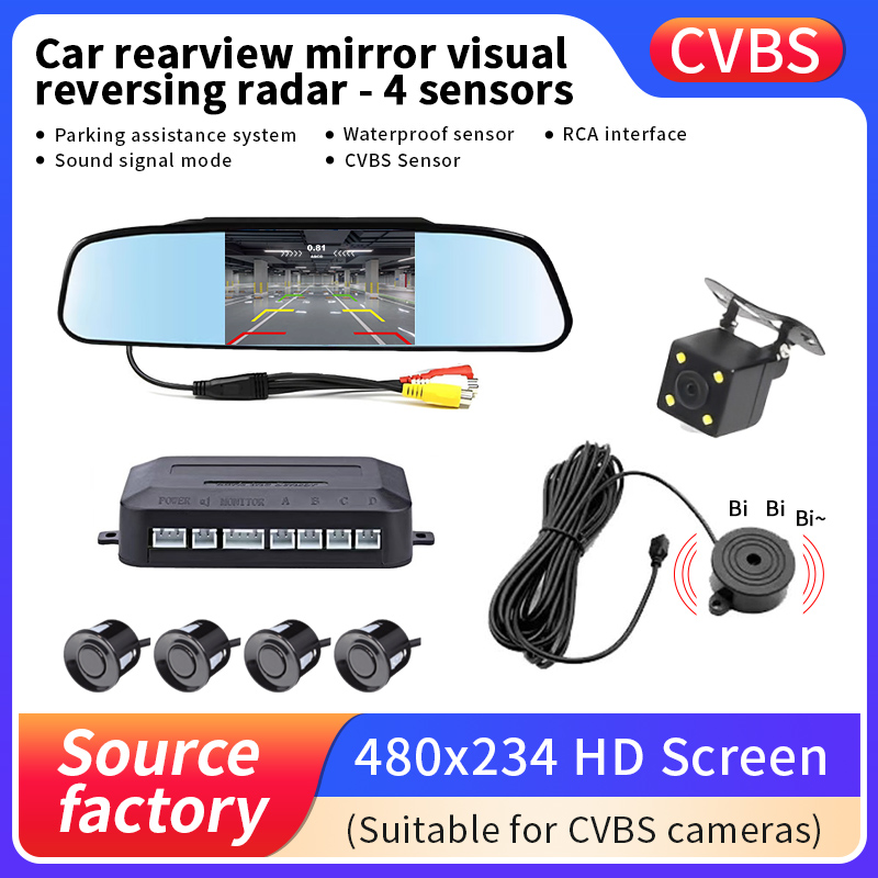 4.3 Inch Car Rearview Mirror R - Infrared Obstacle Sensor review and price