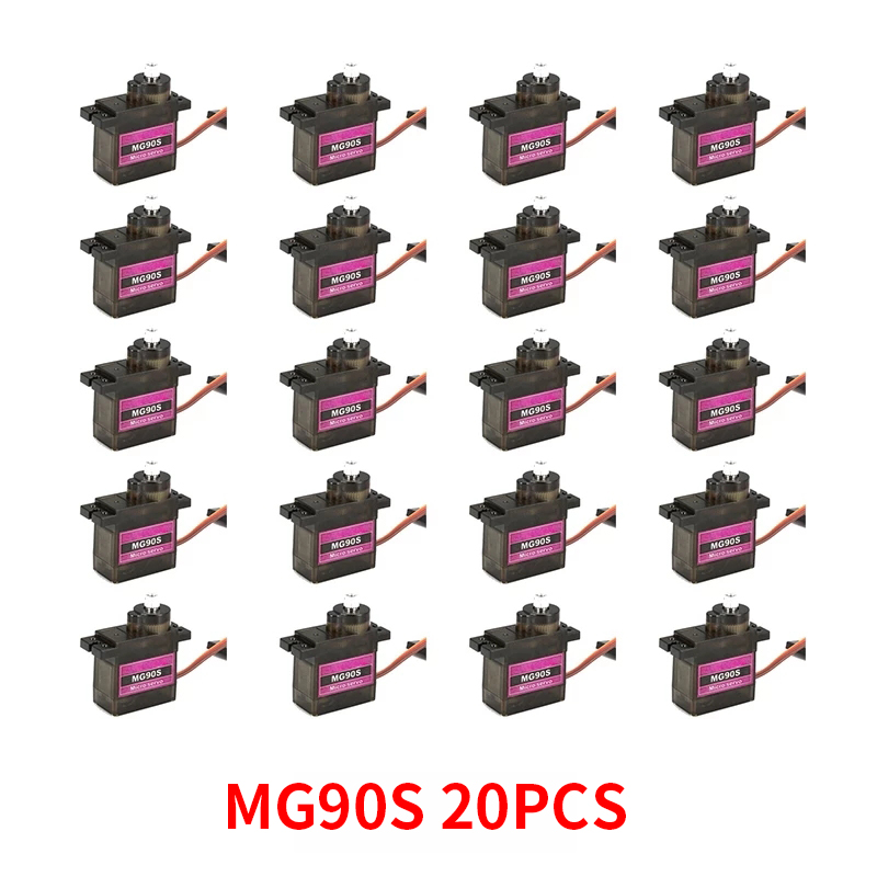 4/5/10/20PCS MG90S Metal Gear  - Servo Sg90 review and price