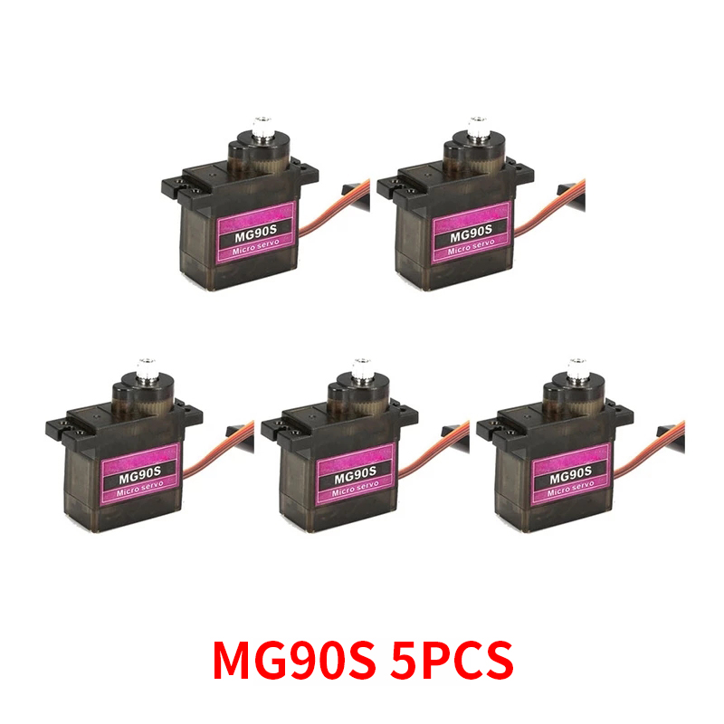 4/5/10/20PCS MG90S Metal Gear  - Servo Sg90 review and price