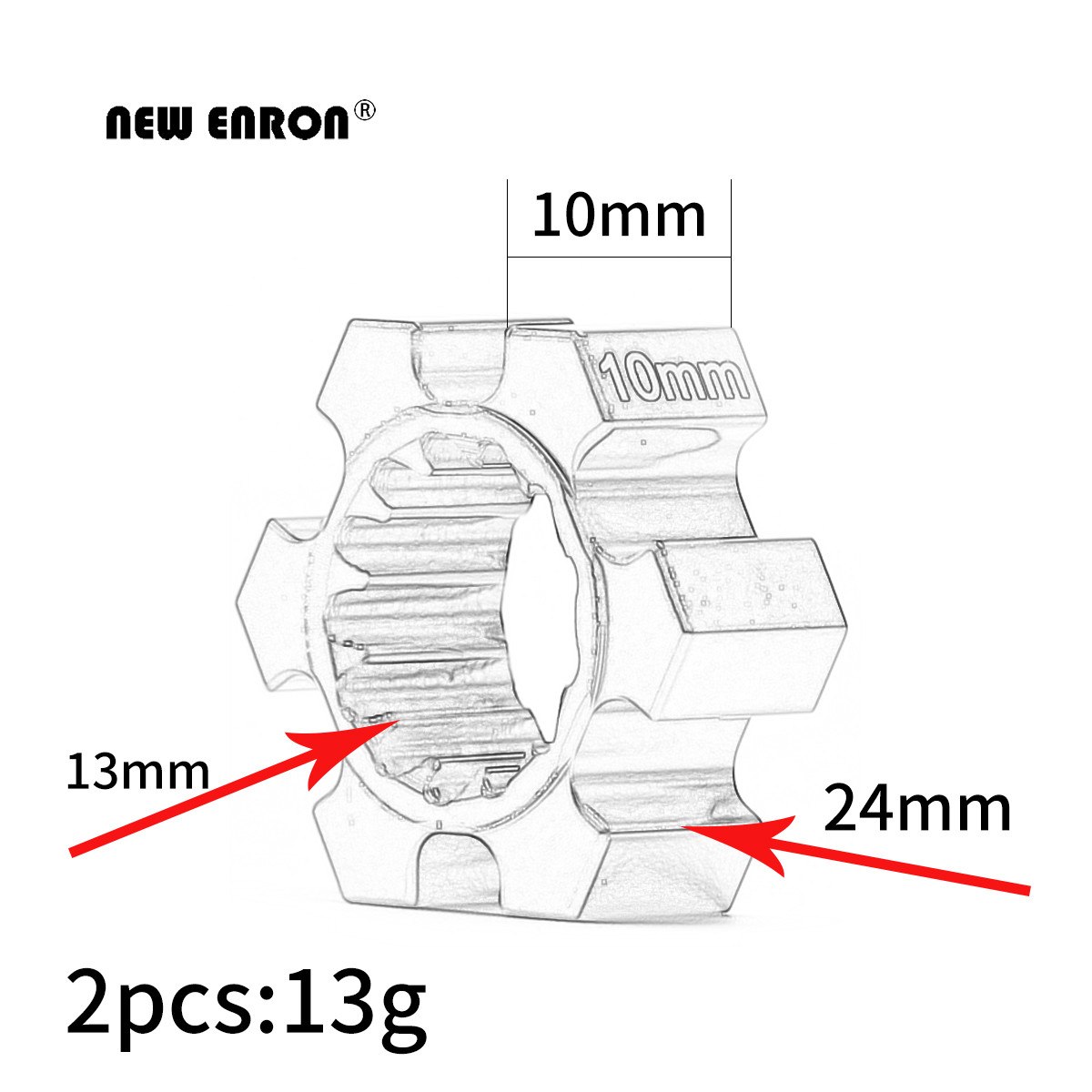 NEW ENRON 2Pcs Aluminum Wheel  - Omni Wheel review and price