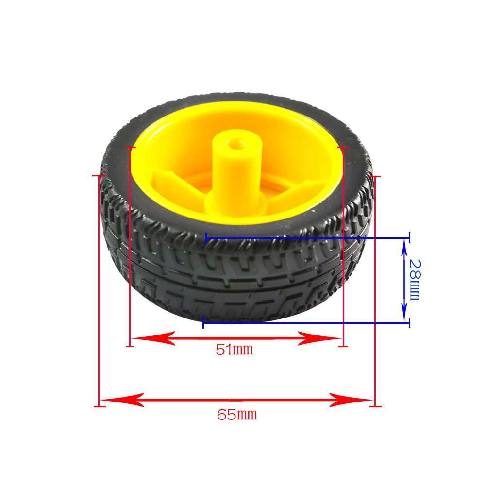 DC3-6V 1:48 Gearbox TT Motor D - Robot Wheel review and price