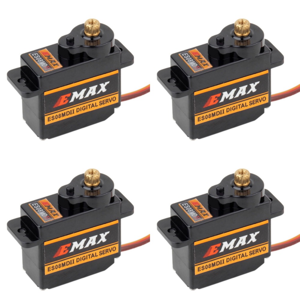 4pcs EMAX ES08MDII ES08MD II D - Servo Sg90 review and price