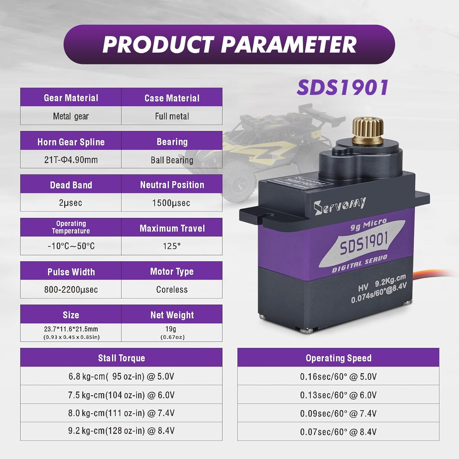 SERVOMY-SDS1901 Digital 9G Mic - Servo Sg90 review and price