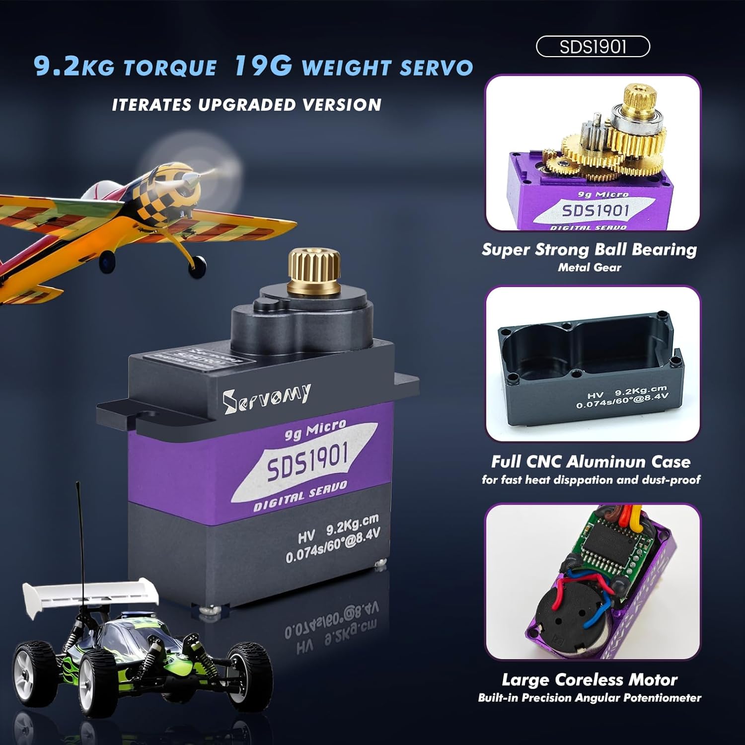 SERVOMY-SDS1901 Digital 9G Mic - Servo Sg90 review and price
