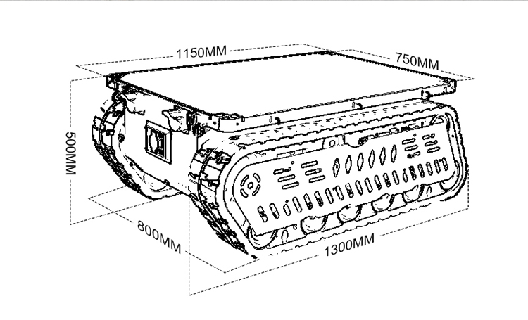 Heavy Duty Tank Chassis Robot  - Robot Track review and price