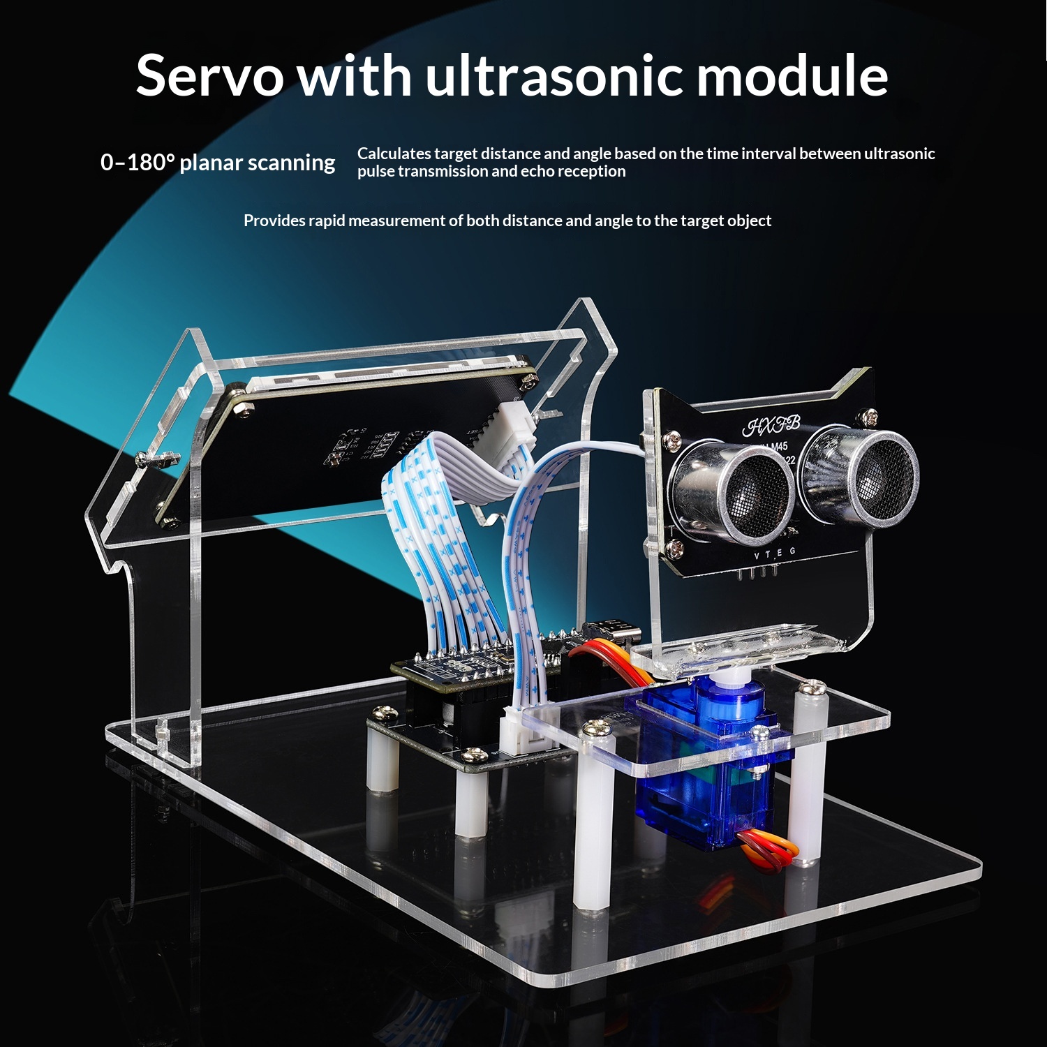 Ultrasonic Sensor Radar Scanne - Servo Kit review and price